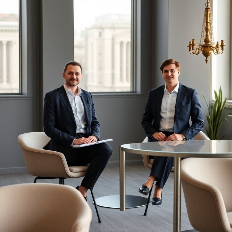 Dva finanční profesionálové v moderní ostravské kanceláři